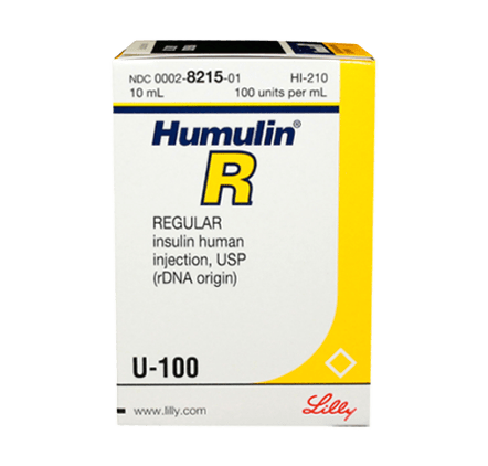 Humulin R, 100 units/mL - 10 mL Vial